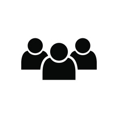 Group of people icon vector graphic illustration