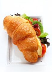 Croissant sandwich.