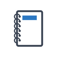 Notepad icon vector graphic illustration