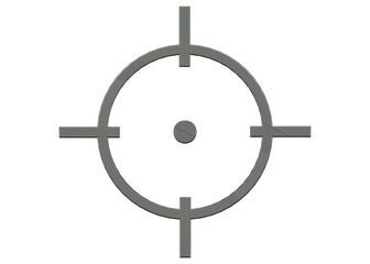 black and white target