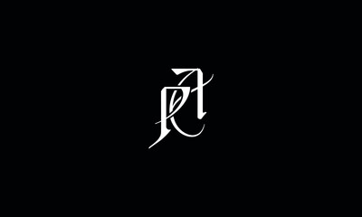 Fototapeta na wymiar PA AP logo design concept with background. Initial based creative minimal monogram icon letter. Modern luxury alphabet vector design