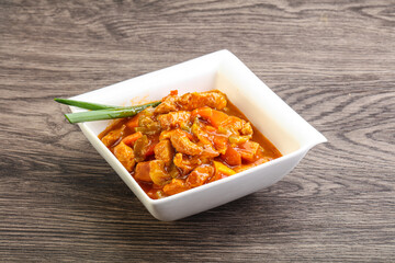 Meat goulash with vegetables