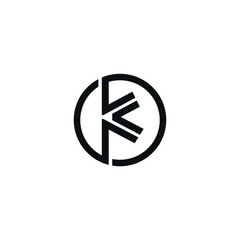 Initial K logo in a modern style for Business
