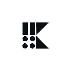 Initial K logo in a modern style for Business
