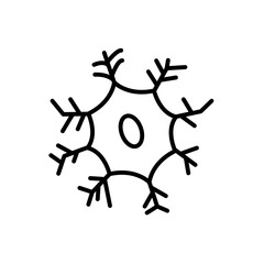 neuron icon line style vector for your web, mobile app logo UI design