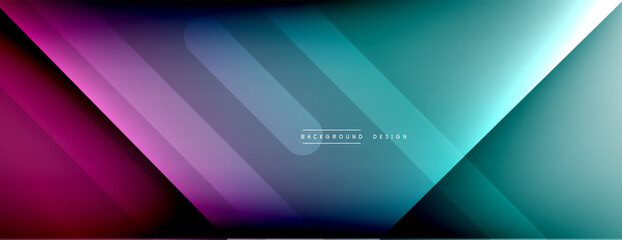 Dynamic lines abstract background. 3D shadow effects and fluid gradients. Modern overlapping forms