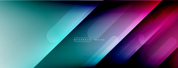 Dynamic lines abstract background. 3D shadow effects and fluid gradients. Modern overlapping forms