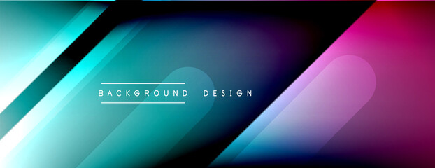 Dynamic lines abstract background. 3D shadow effects and fluid gradients. Modern overlapping forms