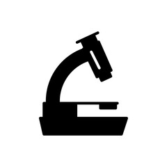 Microscope icon solid style vector for your web, mobile app logo UI design