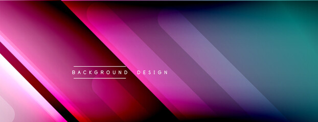 Dynamic lines abstract background. 3D shadow effects and fluid gradients. Modern overlapping forms