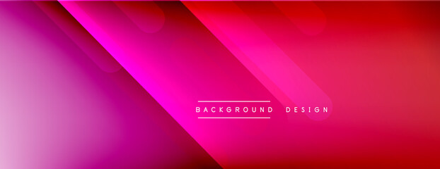 Dynamic lines abstract background. 3D shadow effects and fluid gradients. Modern overlapping forms