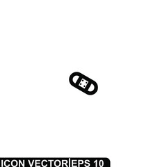 Simple Icon Gauze Vector Illustration Design. Outline Style, Black Solid Color.