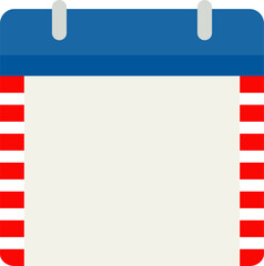 Independence day of USA flat vector icon. July fourth celebration party.