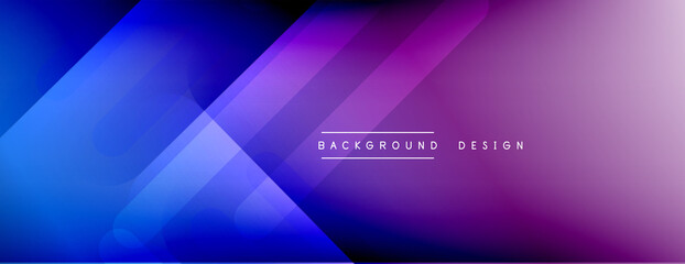 Fototapeta premium Dynamic lines abstract background. 3D shadow effects and fluid gradients. Modern overlapping forms