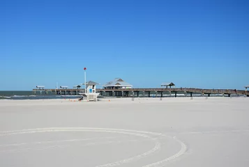 Papier Peint photo autocollant Clearwater Beach, Floride Strand am Golf von Mexico, Clearwater Beach, Florida