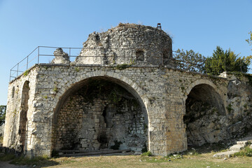 Fototapeta na wymiar fortress Anakopia in Abkhazia.