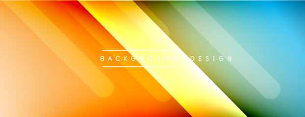 Dynamic lines abstract background. 3D shadow effects and fluid gradients. Modern overlapping forms