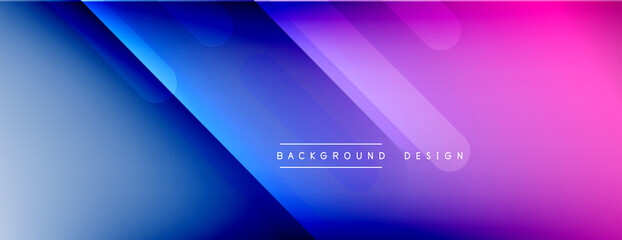 Dynamic lines abstract background. 3D shadow effects and fluid gradients. Modern overlapping forms