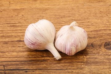 Fresh ripe and tasty garlic