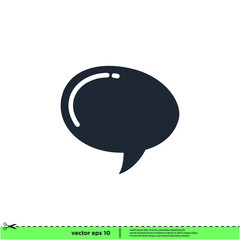 speech bubble icon vector illustration simple design element