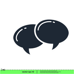 speech bubble icon vector illustration simple design element
