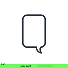 speech bubble icon vector illustration simple design element