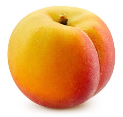 Peach isolated on a white background