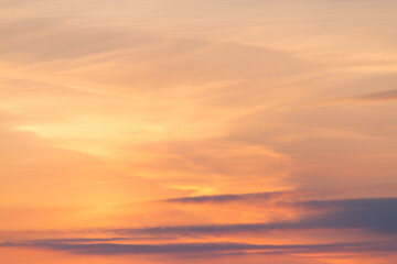 Beautiful Vibrant Sunset Sky