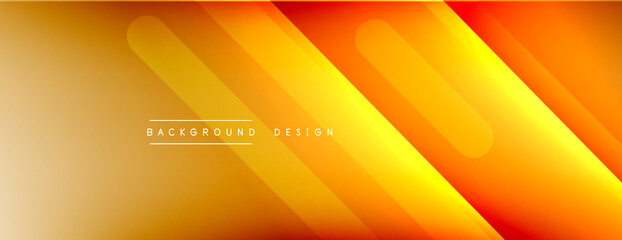 Dynamic lines abstract background. 3D shadow effects and fluid gradients. Modern overlapping forms
