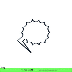 speech bubble icon vector illustration simple design element