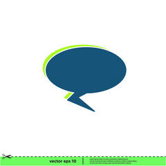 speech bubble icon vector illustration simple design element