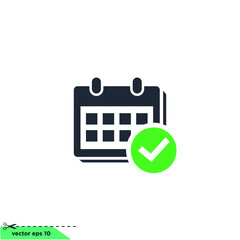 calendar agenda icon vector illustration simple design element