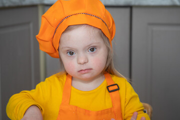 Down syndrome in a little girl, disabled children, a genetic psychiatric disease, an extra...