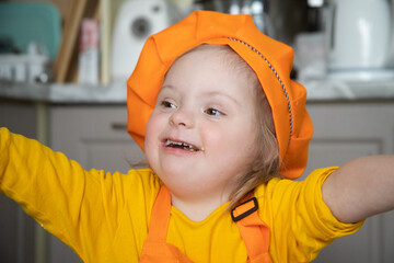 Down syndrome in a little girl, disabled children, a genetic psychiatric disease, an extra...