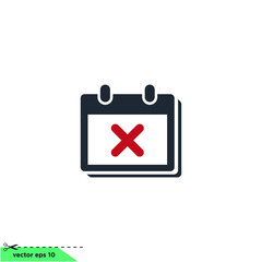 calendar agenda icon vector illustration simple design element