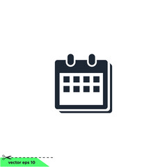 calendar agenda icon vector illustration simple design element
