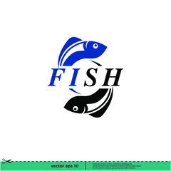 Obraz premium fish icon vector simple design element