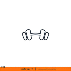 Obraz premium fitness gym icon vector illustration logo template