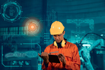 Futuristic engineering Robotics. Artificial intelligence. Automation.