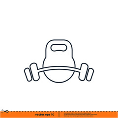 fitness gym icon vector illustration logo template