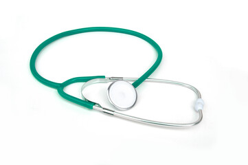 Stethoscope isolated on white background. Medical tool
