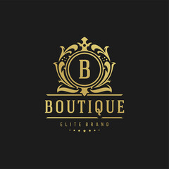 Luxury logo design template vector illustration.