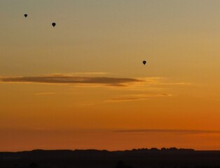 sunset in the sky