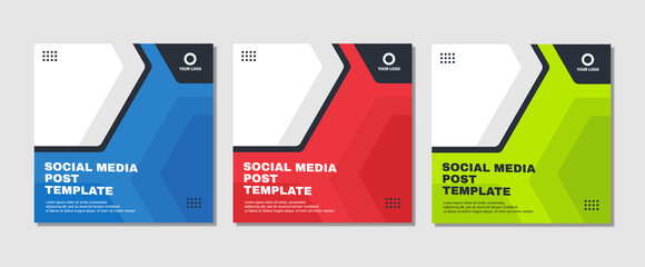 Editable Instagram post template modern background. Promotional web banner for company business post. editable social media background sale ads and discount promo 