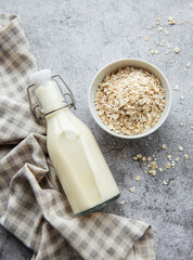 Vegan oat milk, non dairy alternative milk