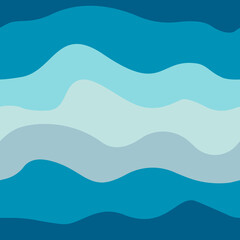 marine seamless pattern. seamless wavy texture. stock vector illustration.