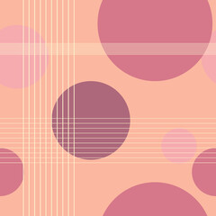 abstract pattern with circles and straight lines. seamless abstract texture for printing onto fabric and wrapping paper.