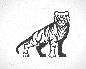 Tiger logo emblem template mascot symbol for design