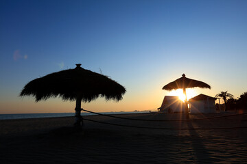 Evening view by the sea