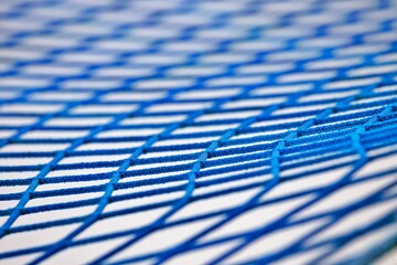 Blaues Netz als geometrische Form